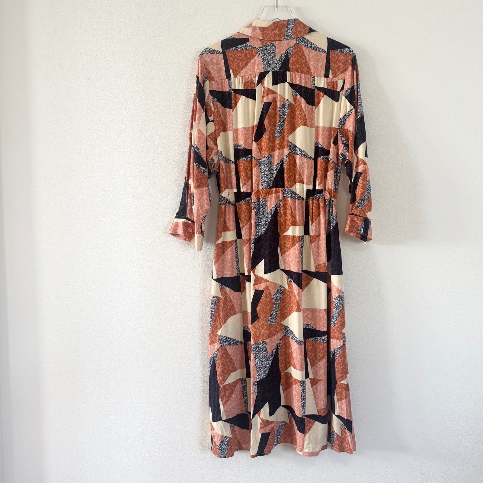 Corey Lynn Calter | Patchwork Abstract Print Midi Length Dress