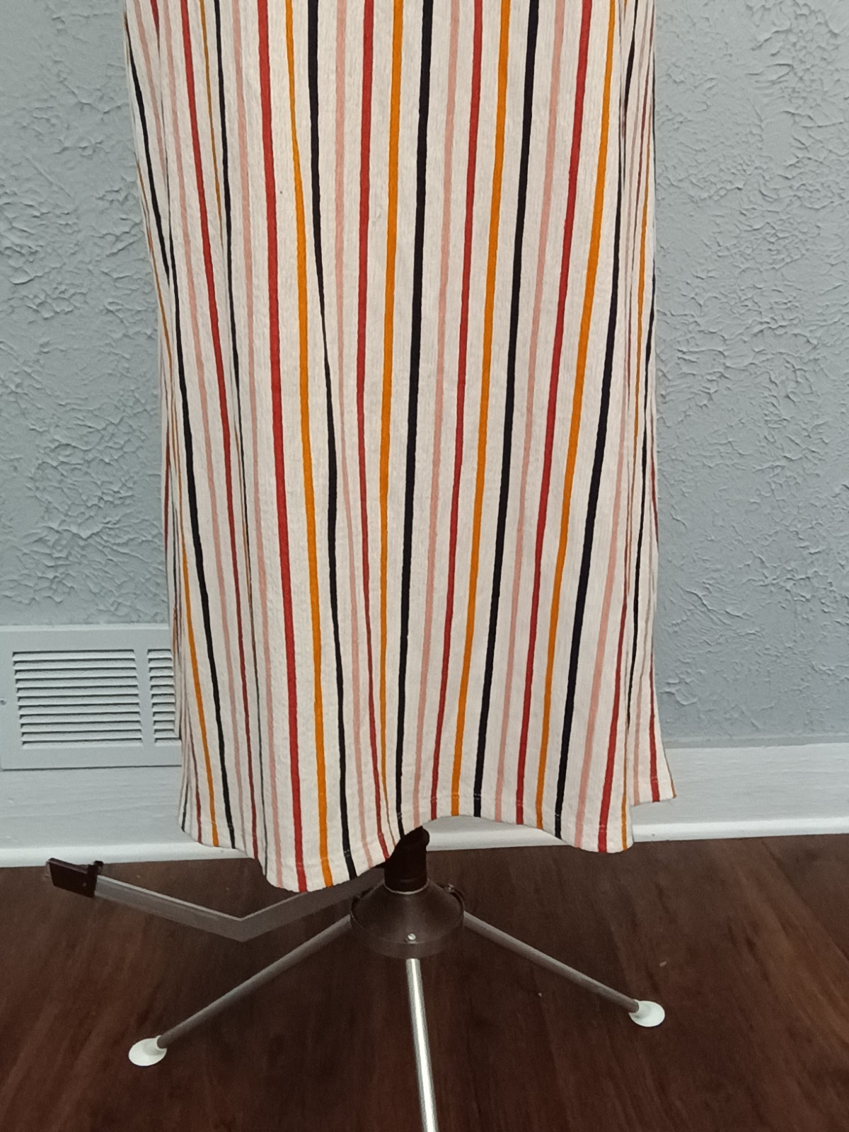 Sfera Collection Striped Maxi Sleeveless Dress Medium