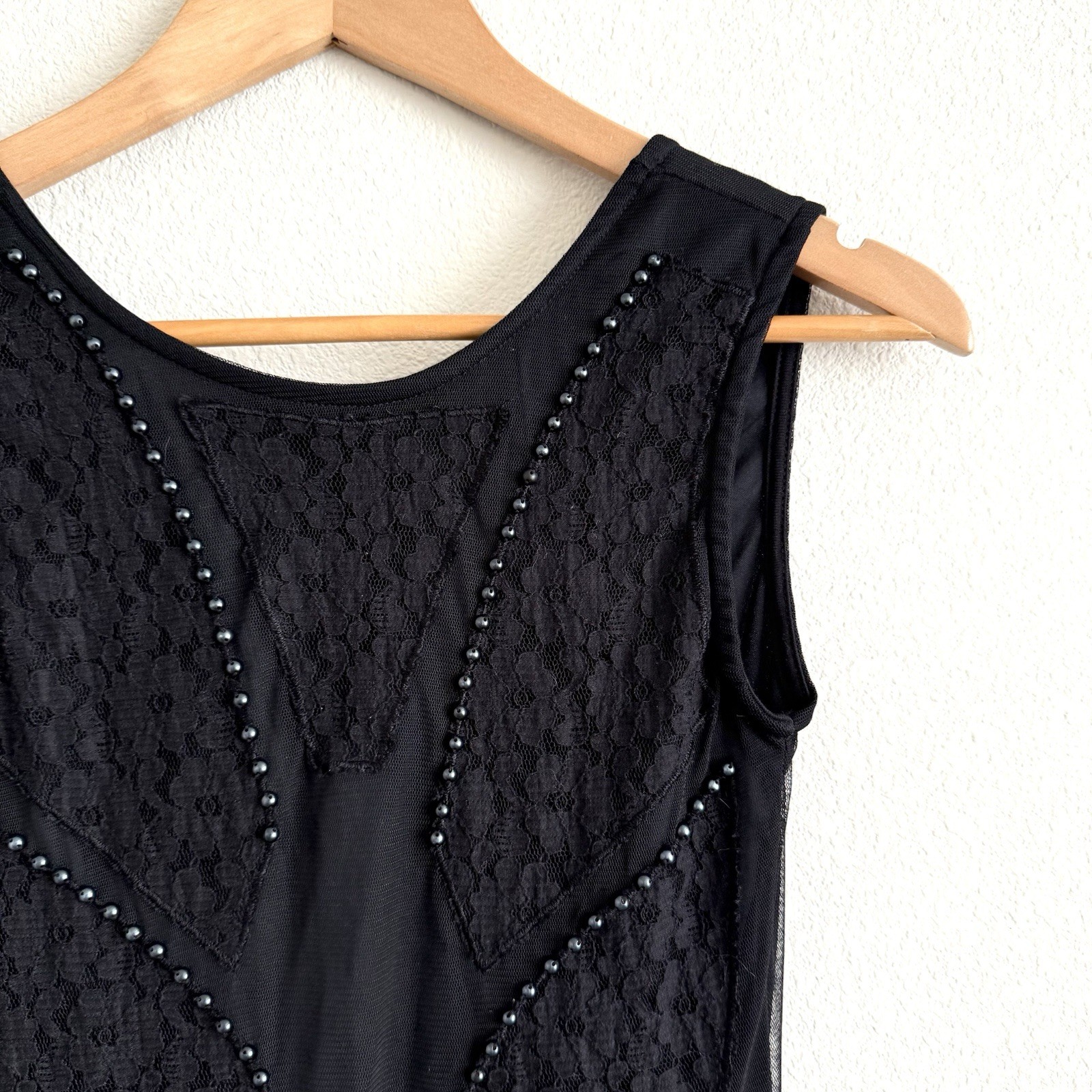 Zara Black Lace Backless Mini Dress Womens Medium Whimsigoth Dark Fairy Grunge