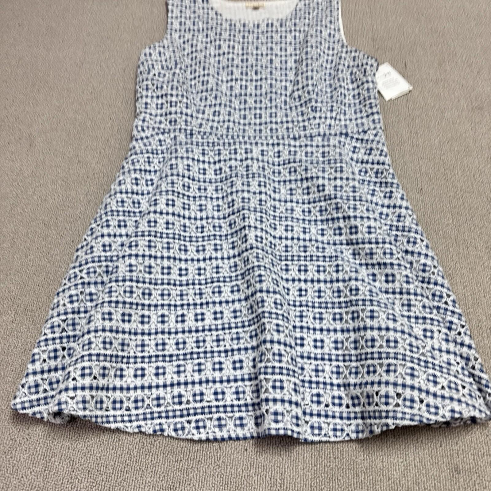 Maison Jules Dress Blue White Sleeveless Women’s Size XL NWT