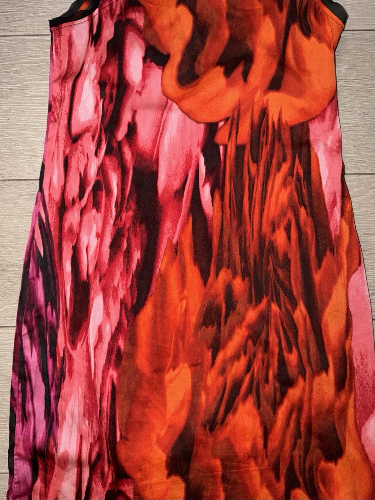 SIMPLY VERA Vera Wang Bold Multi-Color Dress Sleeveless Twist Front Size Small