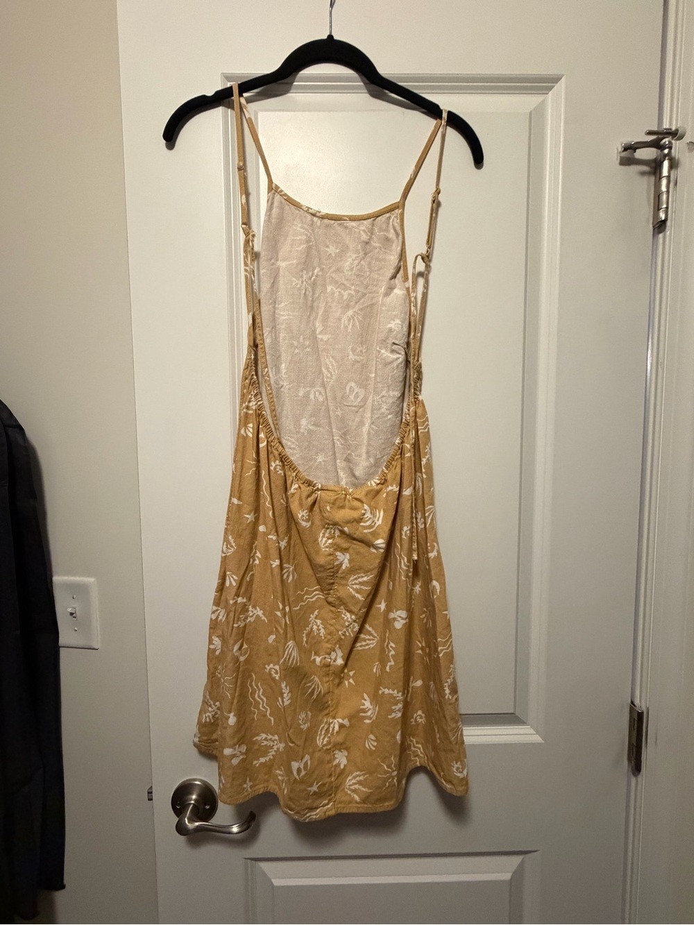 a new day Mustard Yellow and White Floral Sleeveless Dress