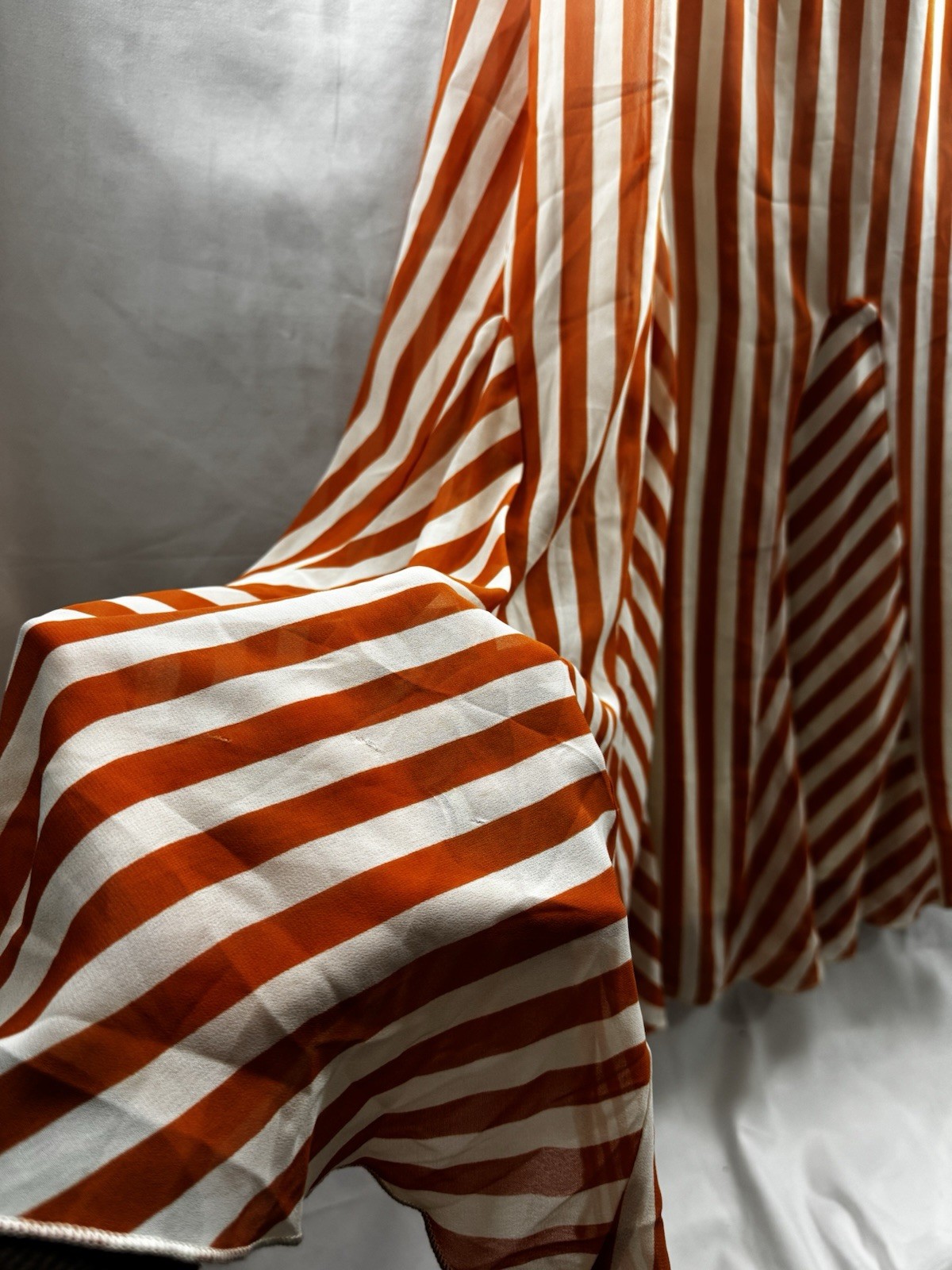 ASOS DESIGN spliced striped cami maxi dress with godets in rust stripe Woman 14
