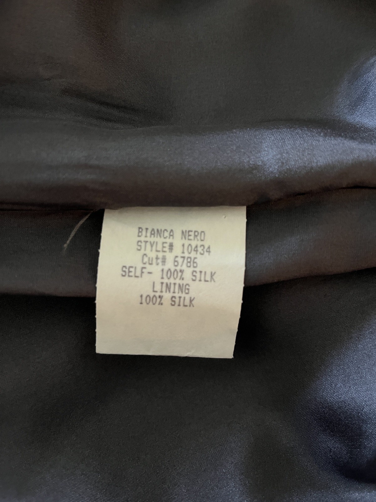 Maria Bianca Nero Dk Gray Cocktail Dress Size Large Zip Back. NWT with defect