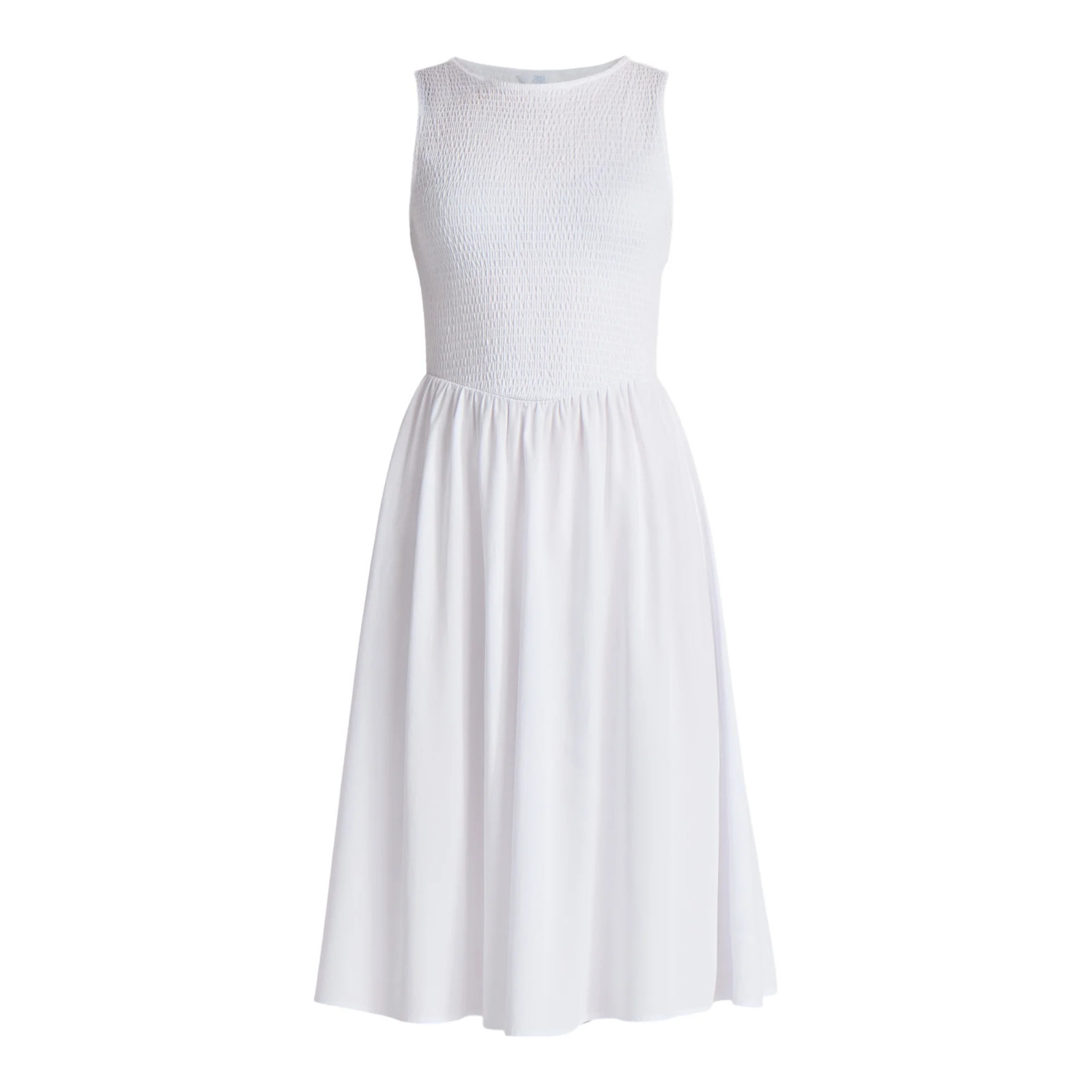 Time And Tru Women’s Smocked Woven Midi Dress U pick Size White NEW