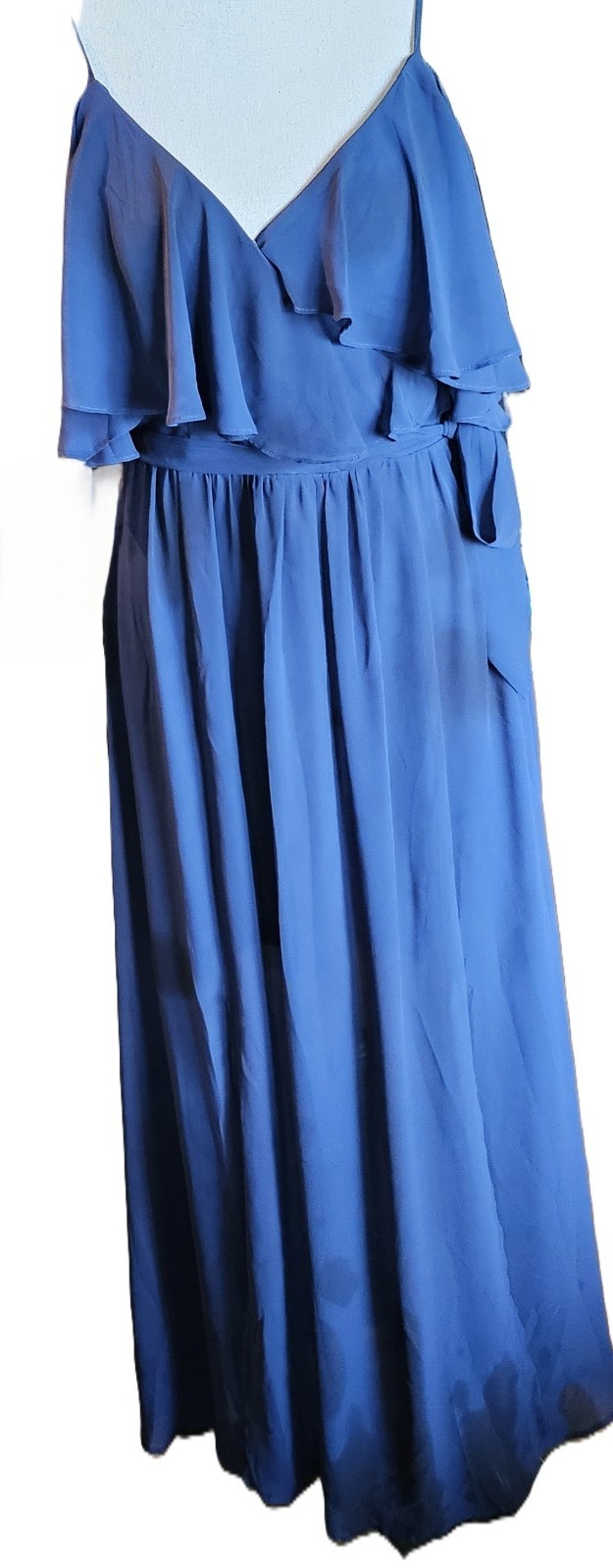 Bisou Bisou Womens Maxi Dress SZ 2 Flowy V-Neck,Formal,Prom,HOCO,Party,Cocktail