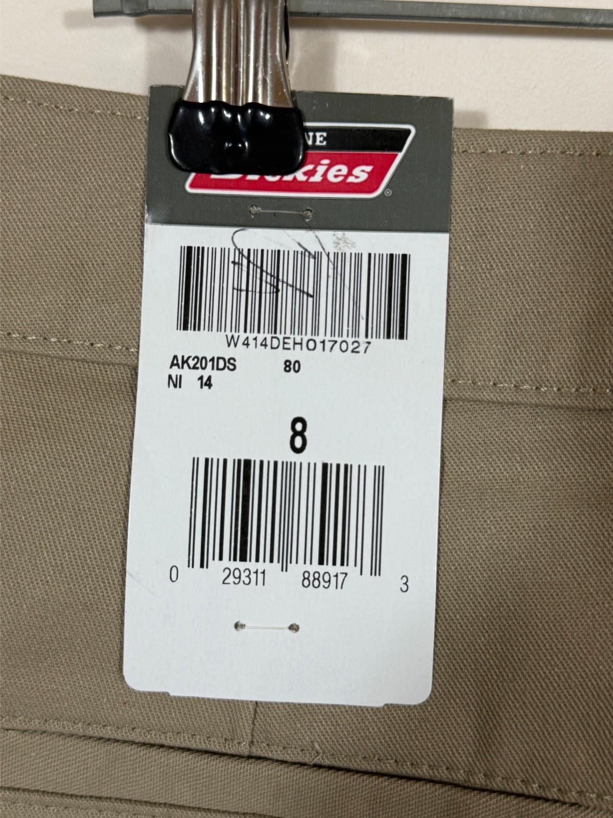 Genuine Dickies Women’s Stretch Twill Skirt Khaki Size 8 (32″) NWT Workwear Golf