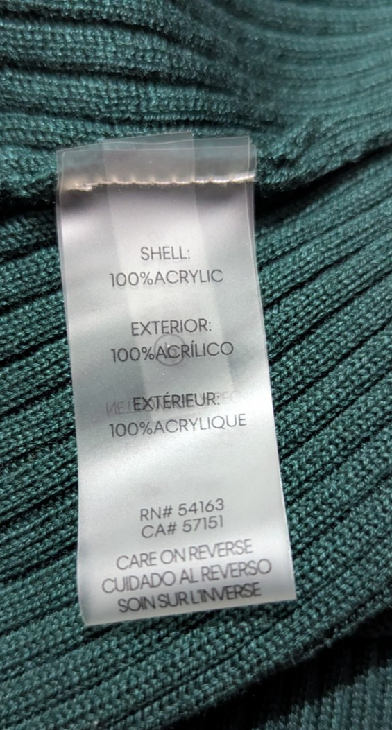 Calvin Klein sz M Mock Neck Maxi Sweater Dress ribbed knit stretchy ls 0206