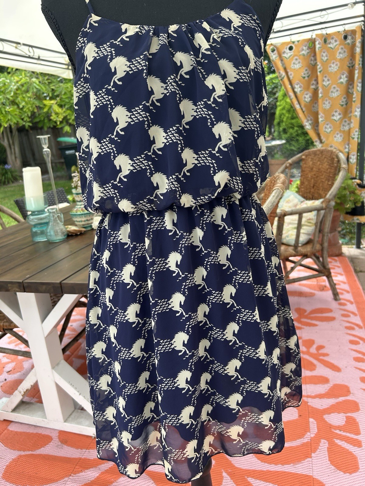 Adorable Horse Print Sundress Small