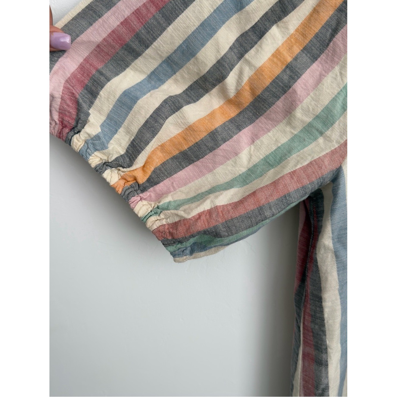 Madewell Multicolor Vertical Stripe Midi Dress