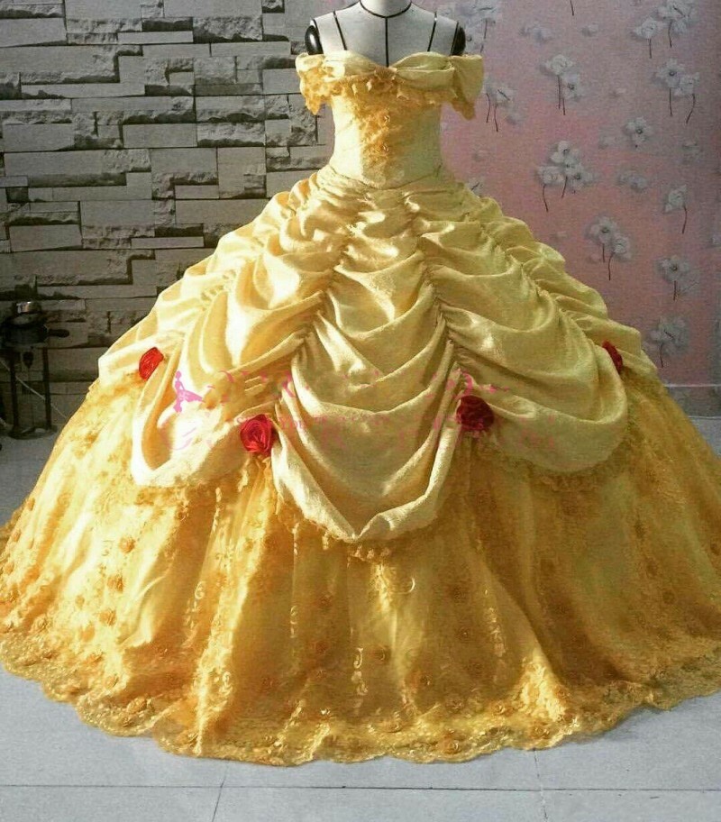 Sweet 16 Quinceanera Dresses Lace Ruffles Off The shoulder 3D Floral Applique