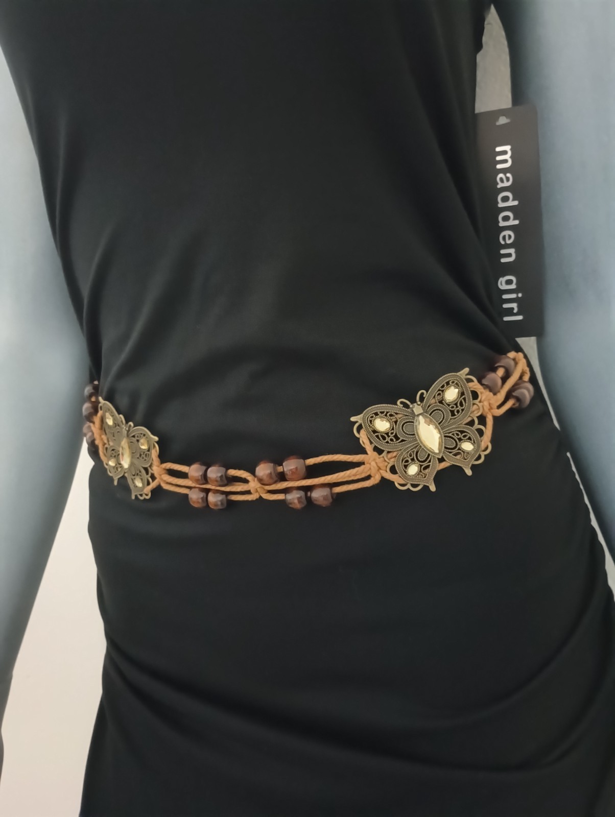 Black long dress with western buckle (MEDIUM) New with tags.