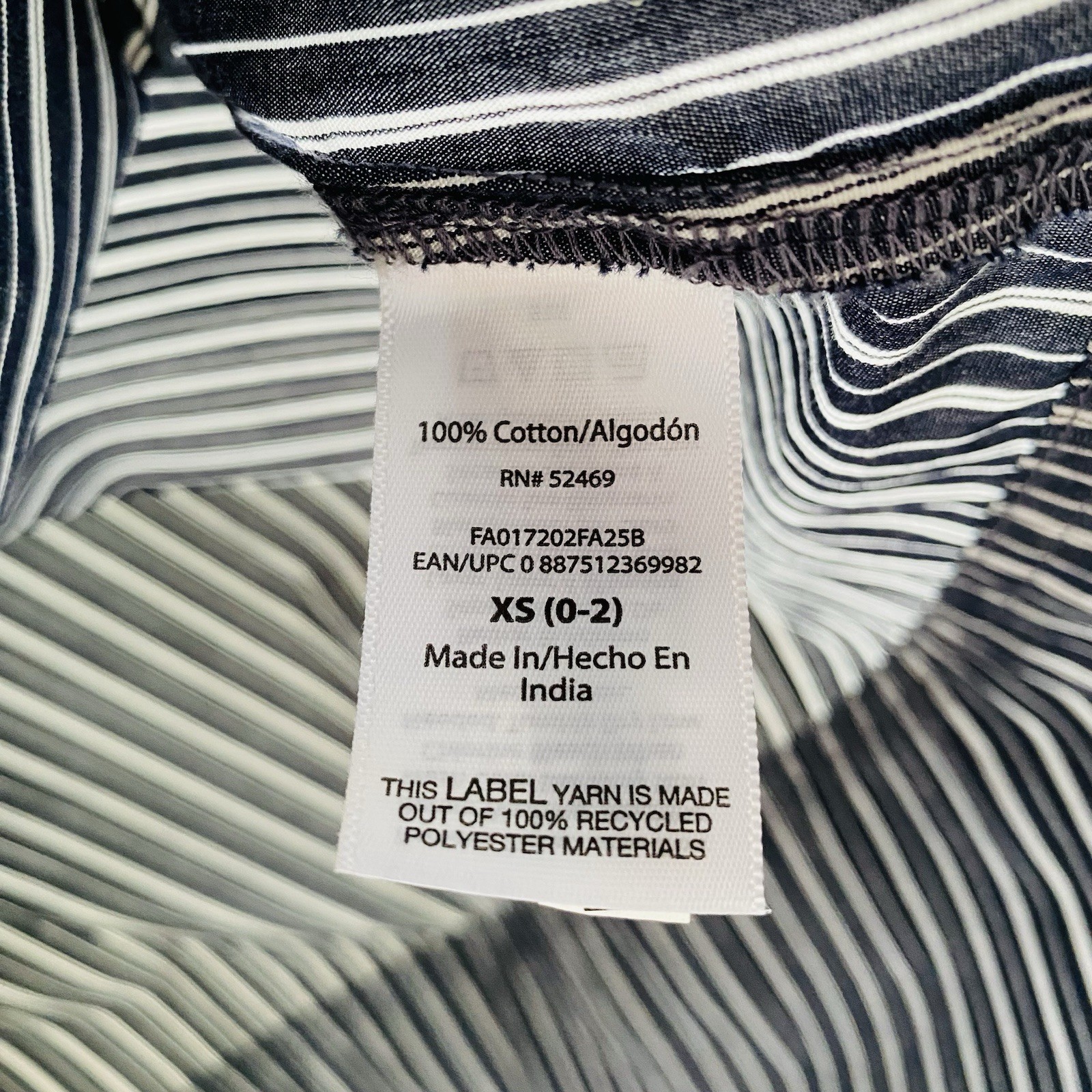 Free Assembly | Belted Cotton Utility Midi Dress Pockets Navy White Striped | XS
