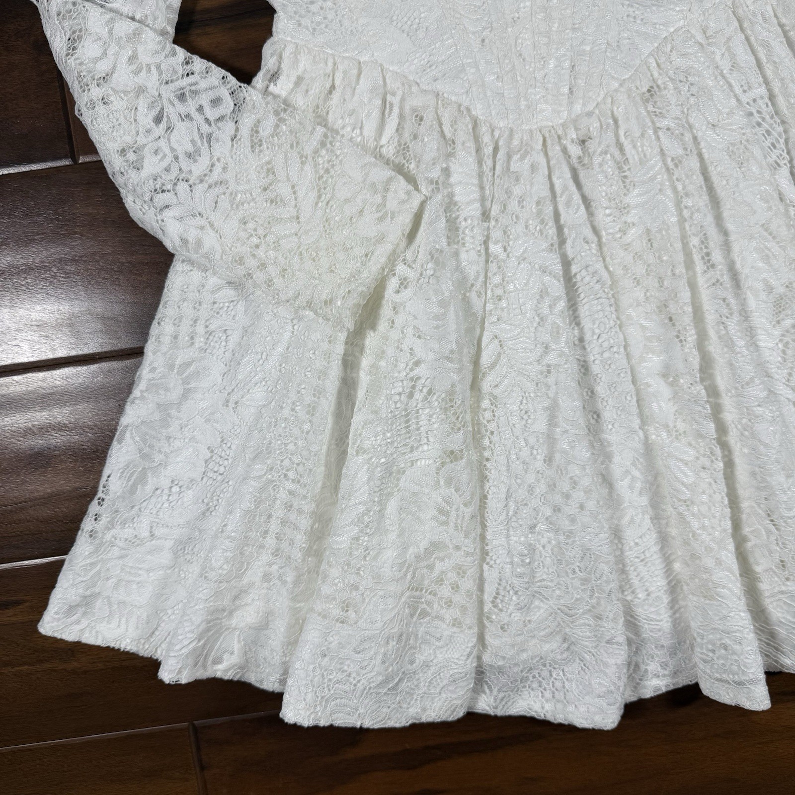 Bardot Size US 10 / XL / UK 14 / EU 42 Ivory Ellie Lace Corset Mini Dress