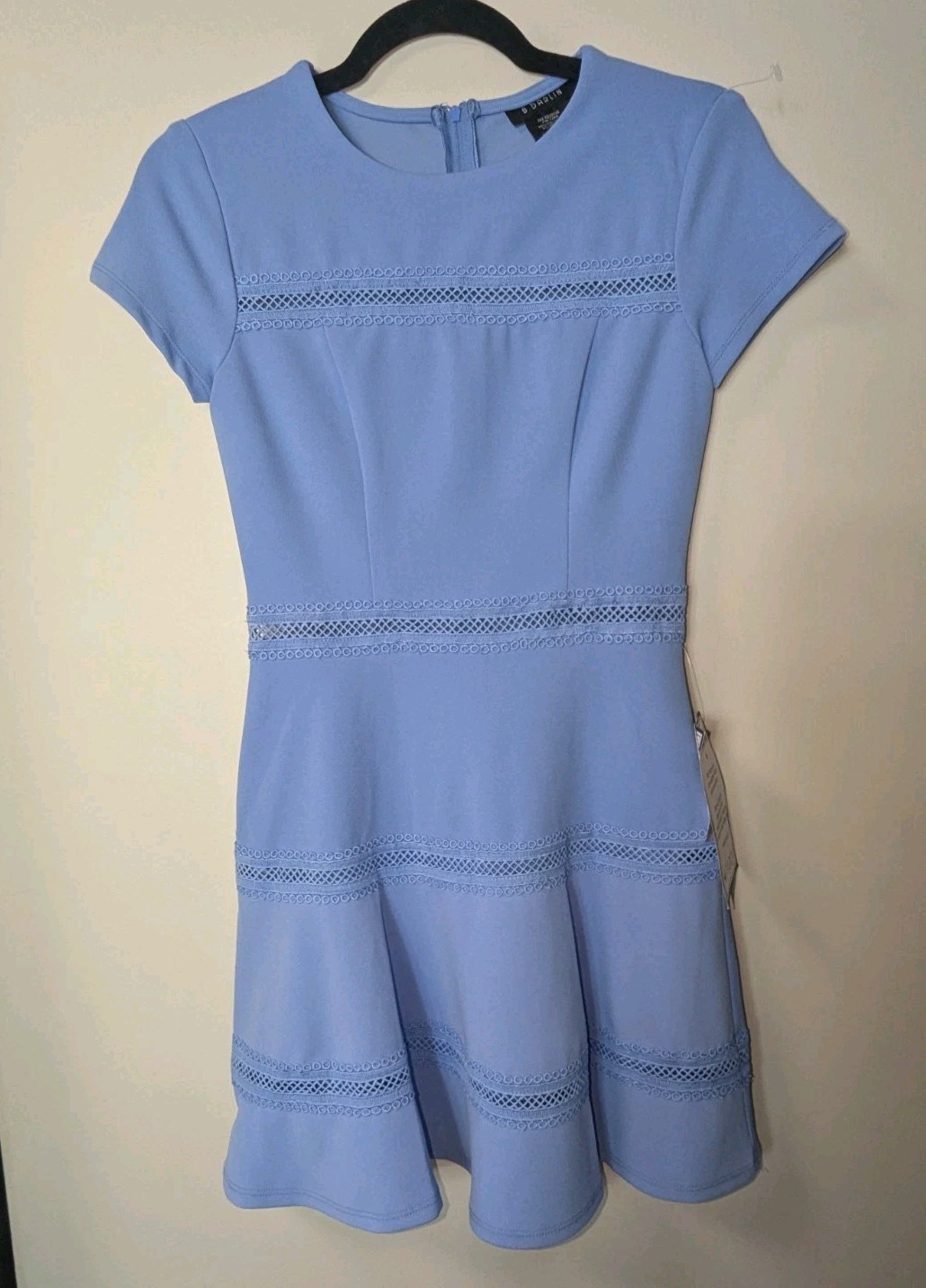 NWT B. Darlin Blue Fit & Flare Mini Dress Size 1/2 $59
