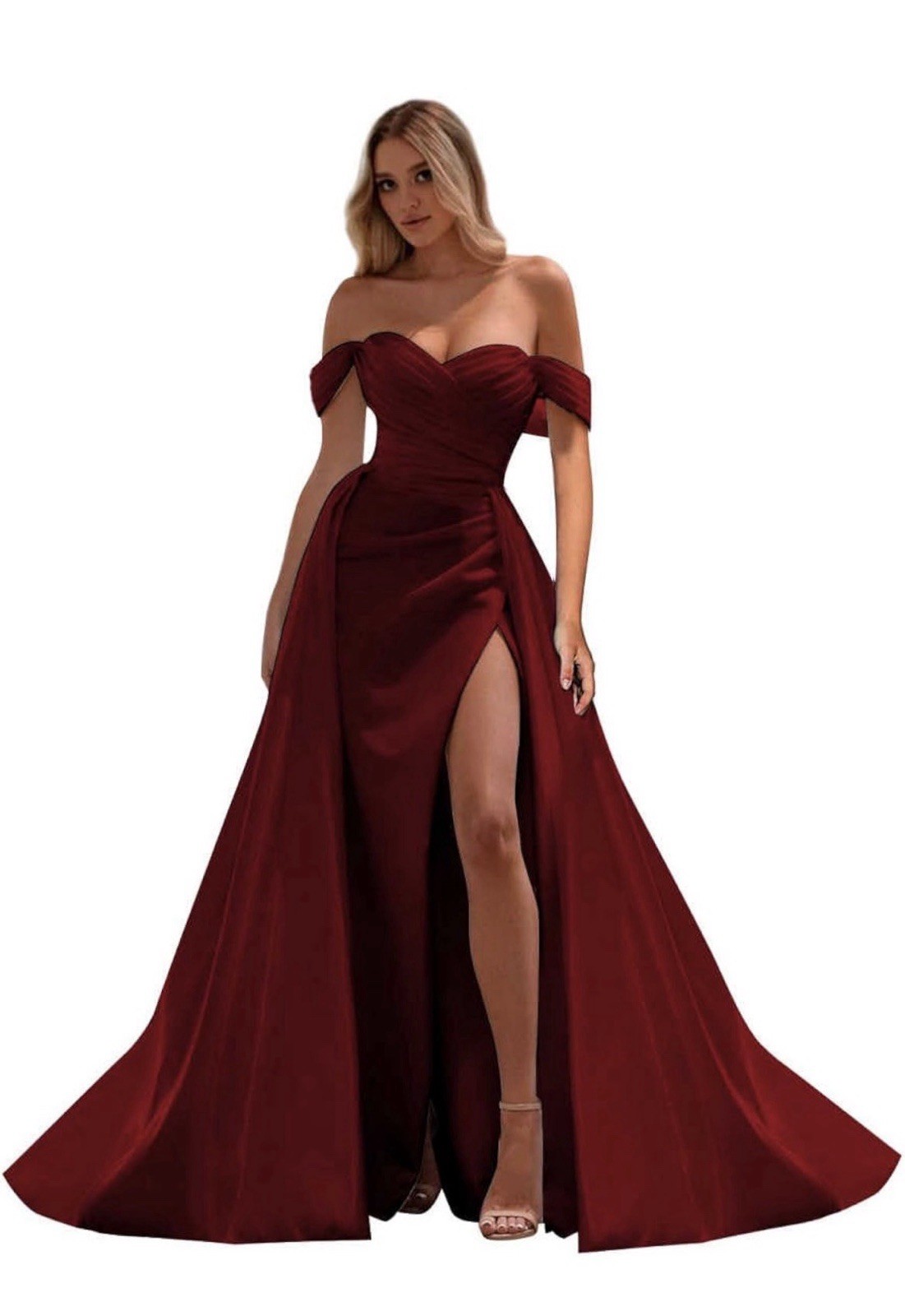 Women’s Strapless Prom Dresses Prom Dresses Satin Mermaid Formal Evening Gowns