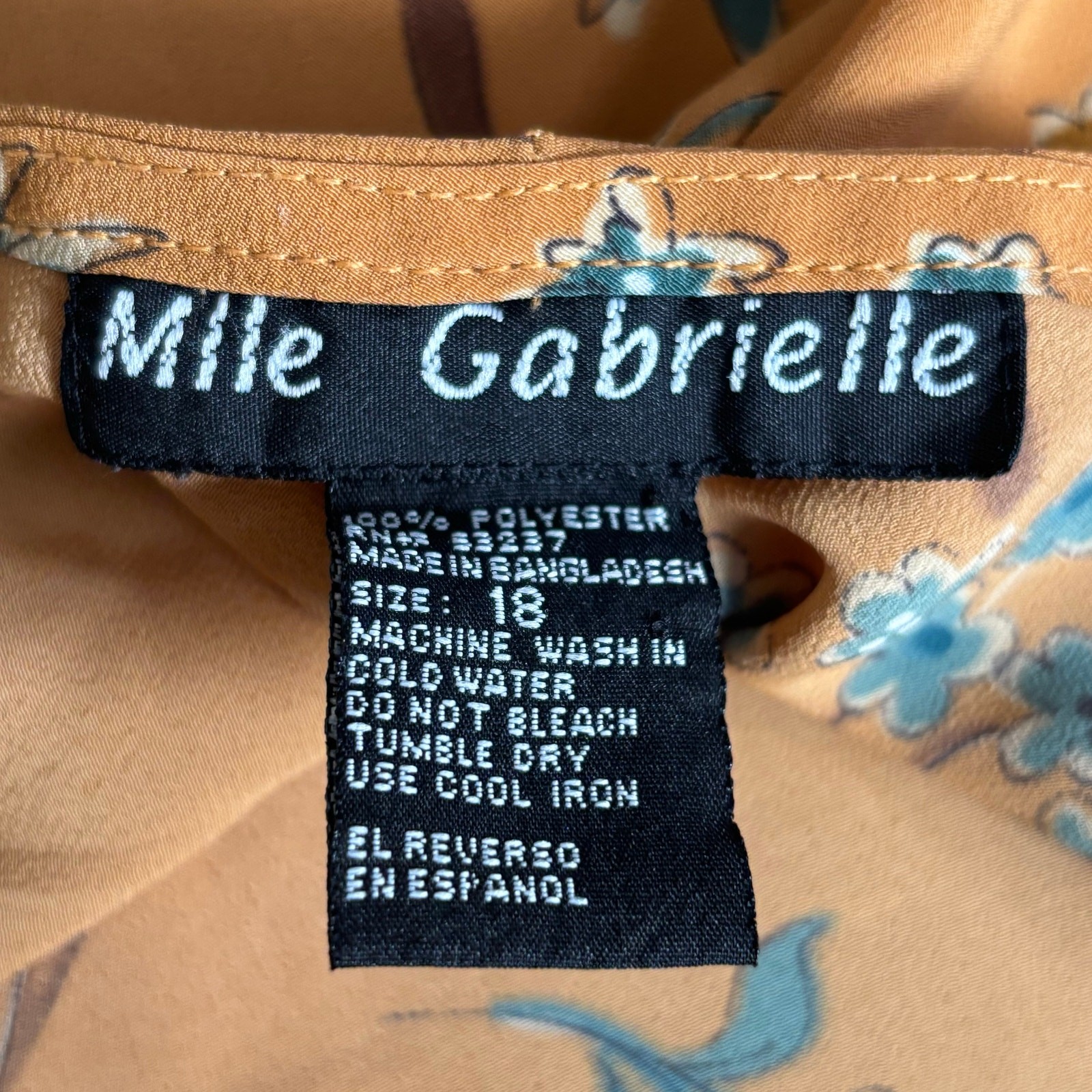 Mile Gabrielle Yellow Floral Midi Slip Dress Blue Flower Print Boho Romantic