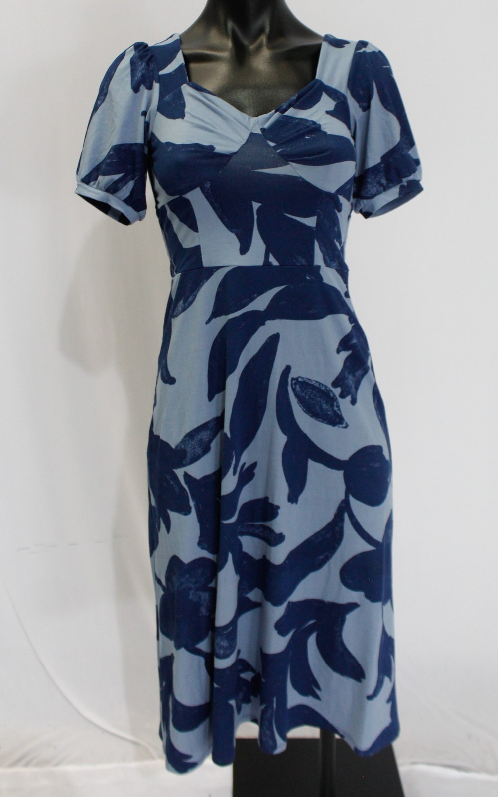 Montgomery Post Women’s Petite Floral Ivy Dress JL3 Light Blue Size XSP
