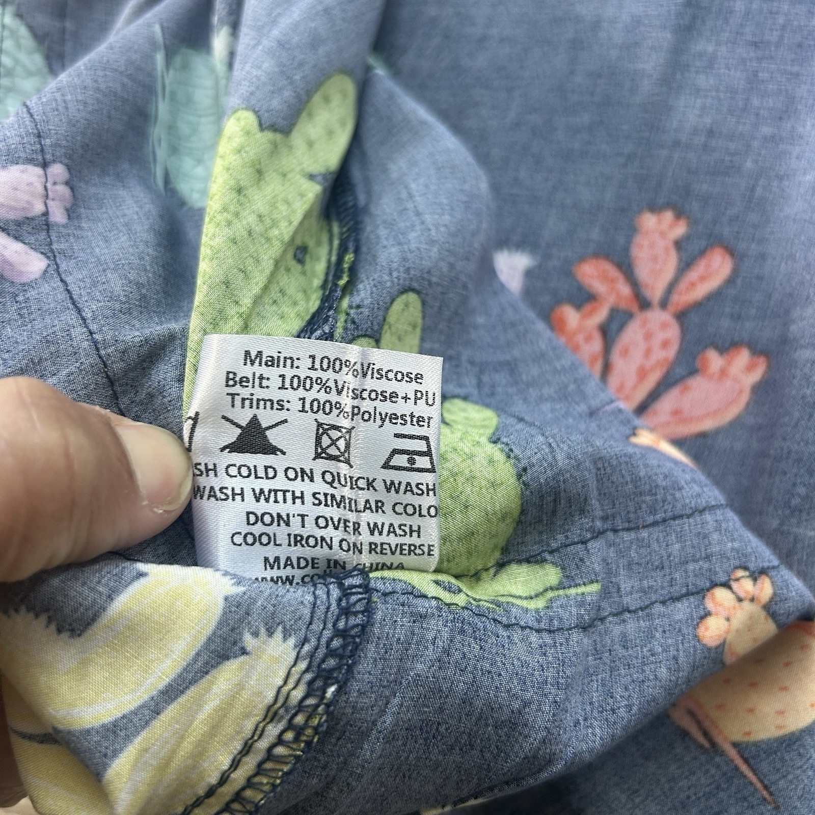ModCloth X Collectif Size 16 Gilda Wonder Cactus Fit And Flare Midi Dress**