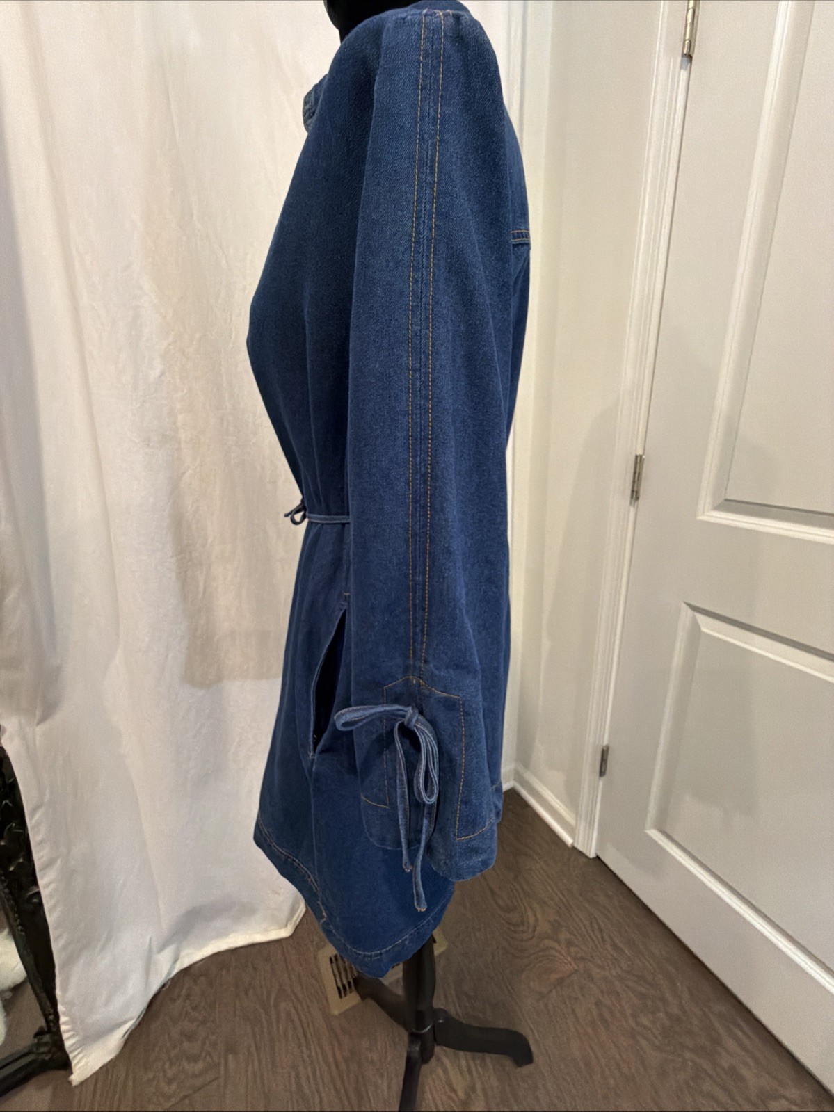 💥Entro🔥Denim Tunic Mini Baby Doll/Resort/City/Modern/Rodeo/Western~Sz~L/EUC💥