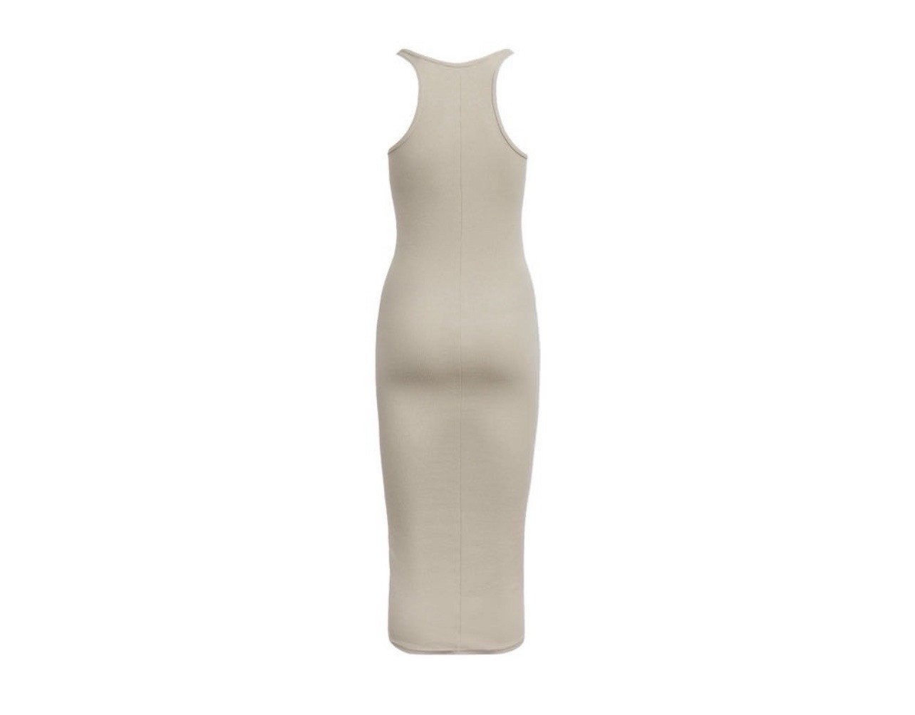 Kith Ribbed Midi Dress Canvas XS NWT Neutral Tank Bodycon Minimal