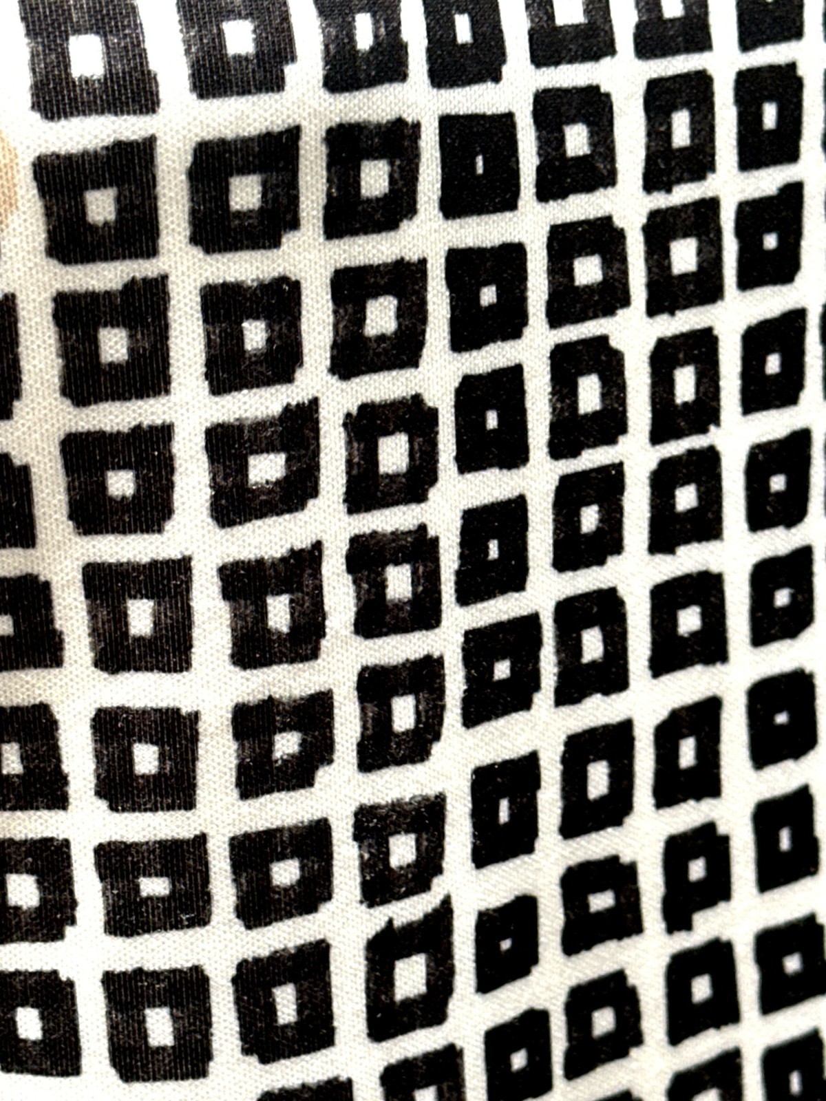 Reed Size Large Black White Geometric Print Dress Short Sleeve City Modern Style