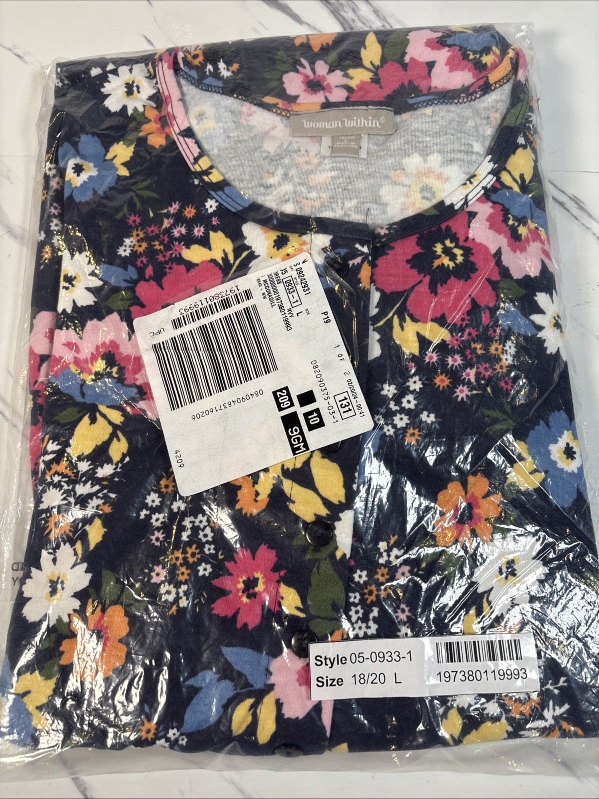 Woman Within Multicolor Floral Midi Dress Size Large