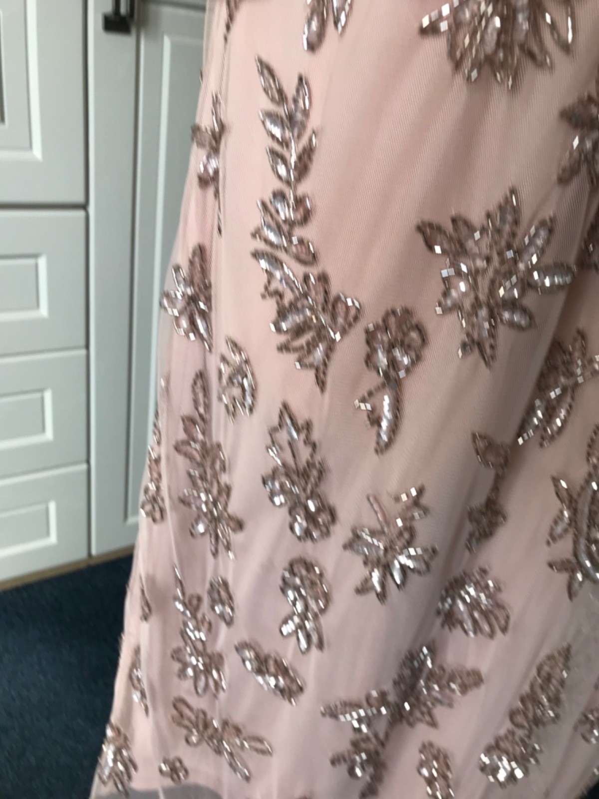 Summer Dress And Jacket by Joanna Hope Bead Embroidered Wedding Formal Size 20