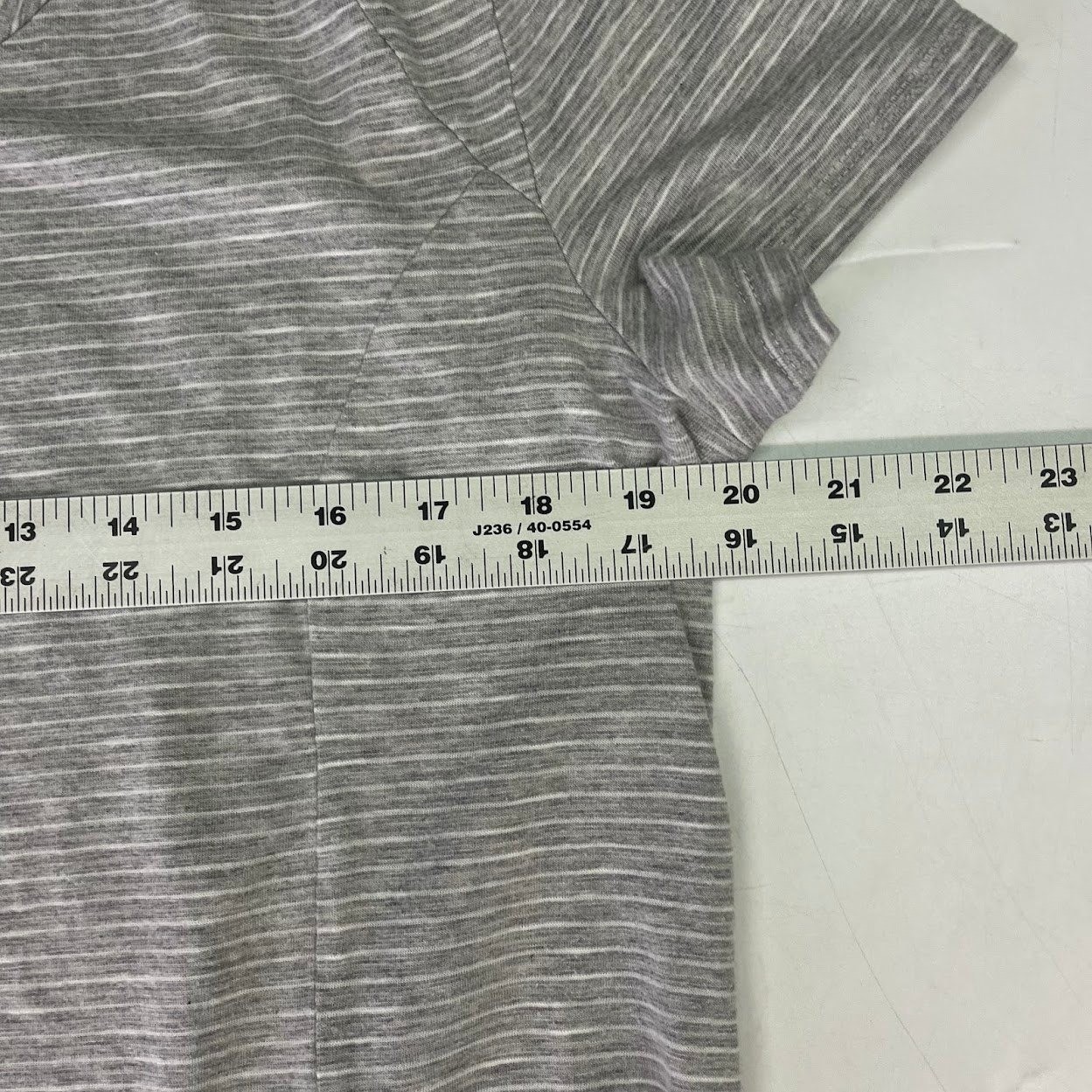 Toad&Co Womens Windmere SS Dress XL Grey Striped Organic Cotton Tencel T1772802