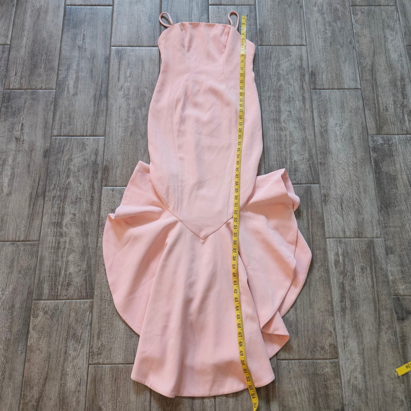 Lovers + Friends James Mermaid Midi Gown Size XS Pink NEW Ruffle Formal Dress