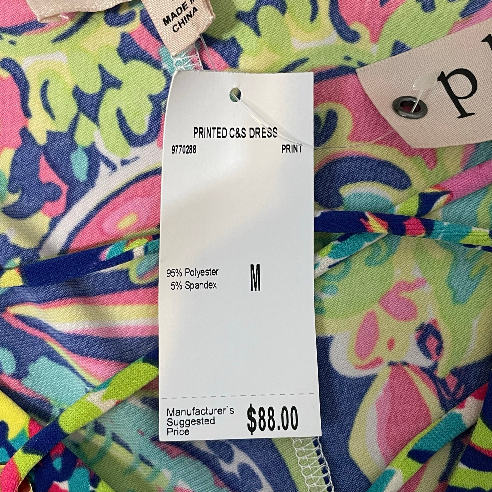 Women’s Philosophy Dresses Paisley Print Tank Dress Multicolor NWT Medium A-Line