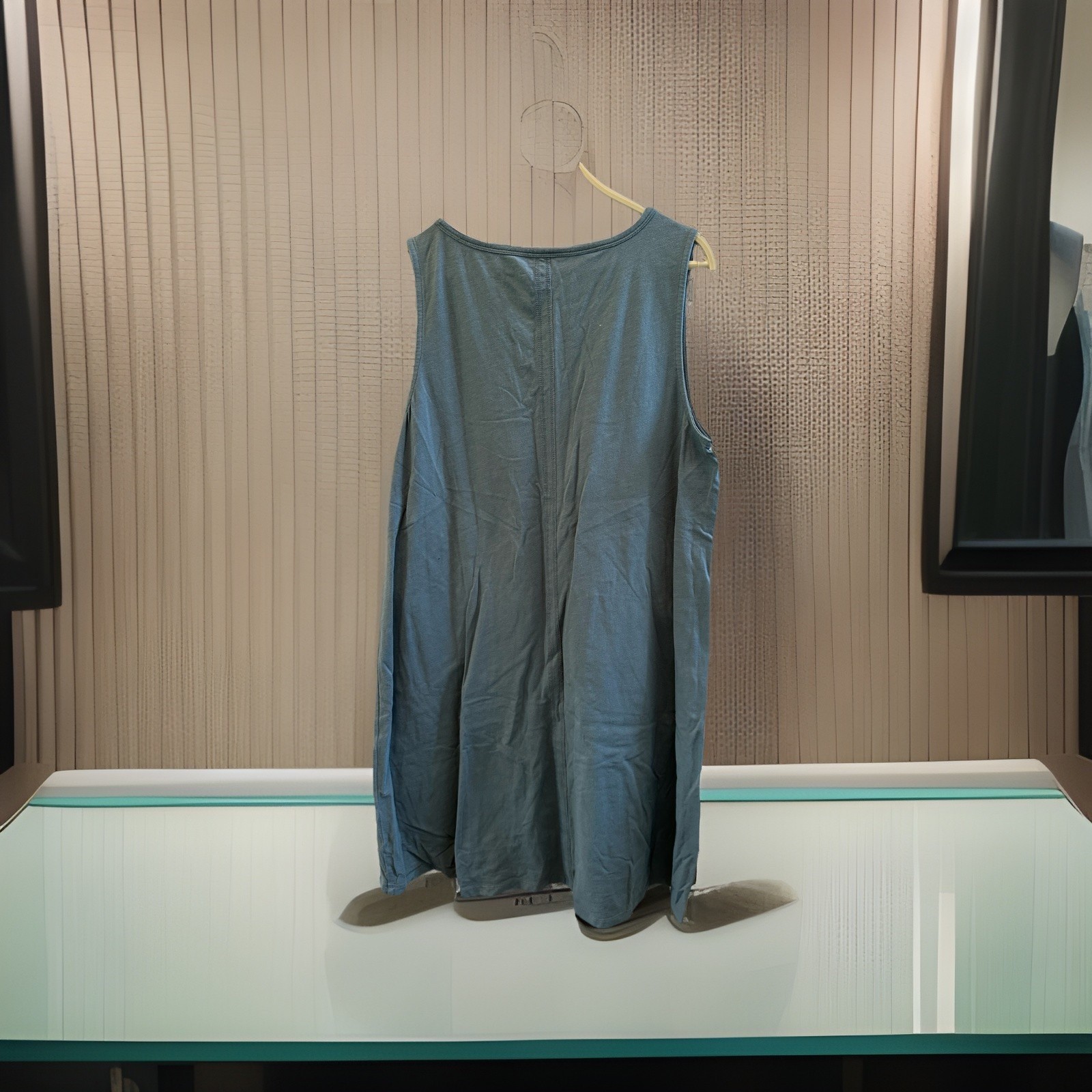 Kate Quinn Ladies Large Little Liam Dress Organic Cotton Blue/Green/Gray Color
