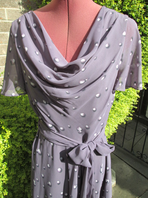 BNWT-JACQUES VERT SPL OCCASION SILKY POLYESTER FIT & FLARE DRESS-SASH BELT-10.