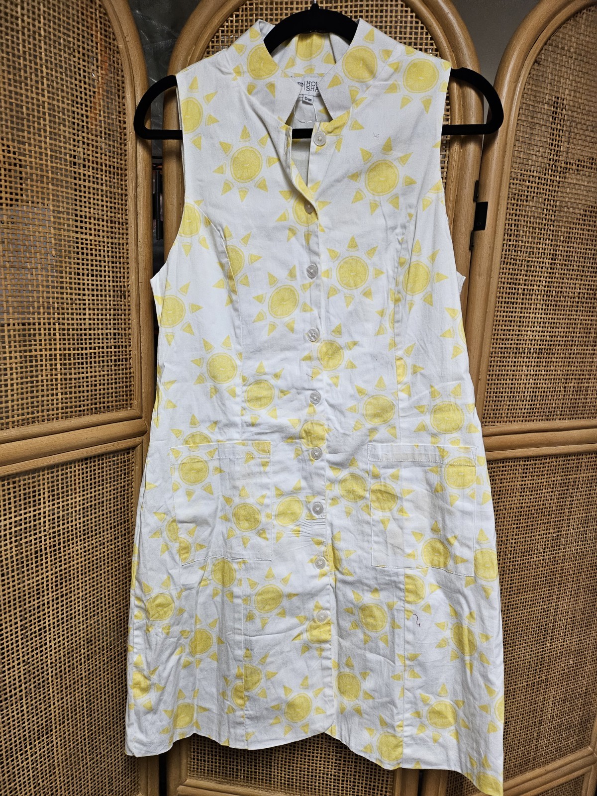 Holly Shae Women’s Miller Dress Lemon Sunshine Size S/M MSRP $216