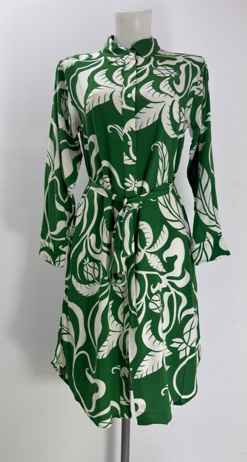 Ladies New New Look Floral Print Shirt Dress With Pockets Size 8 10 12 14 16