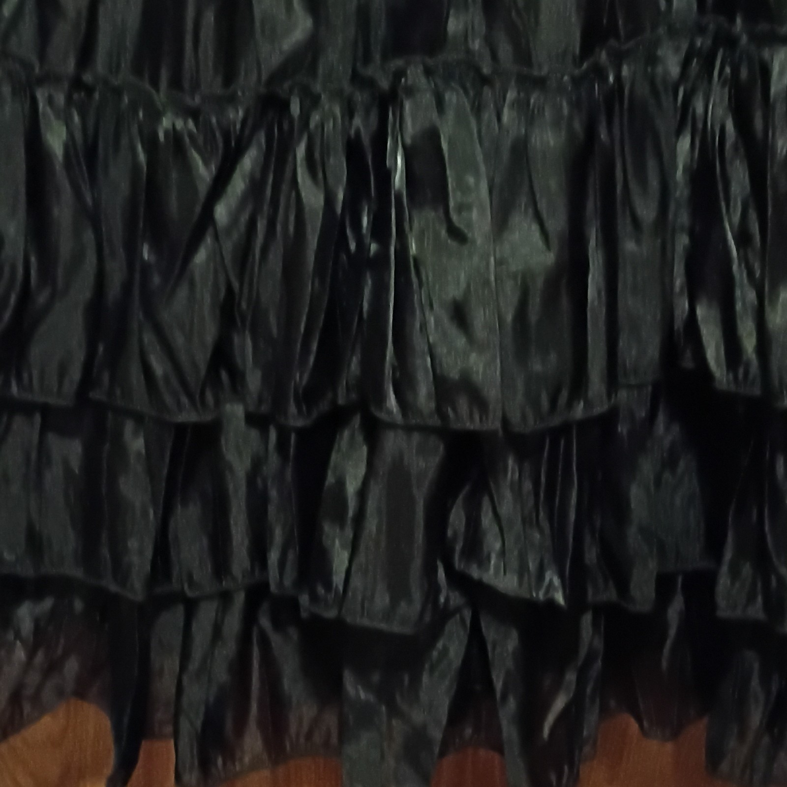Girl’s Black Collared Ruffle Polyester Dress Size 14/16. I ONLY TAKE PAYPAL