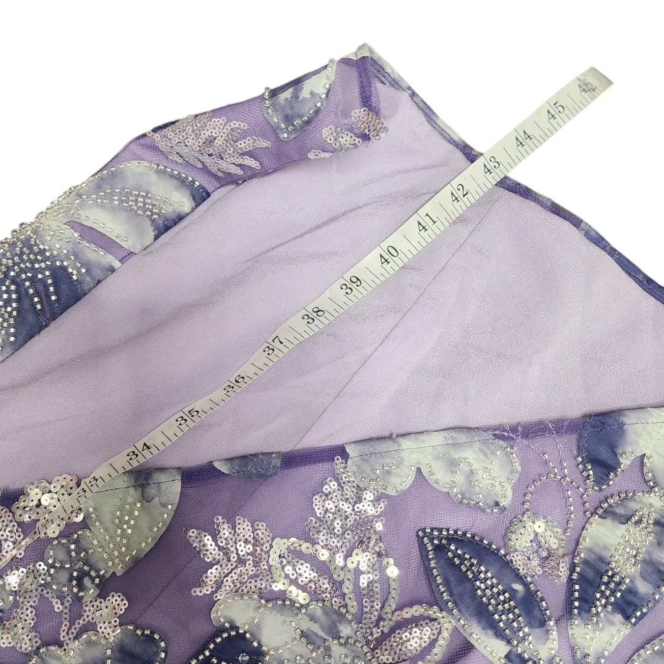 Dress The Population Lilac Multi NWT Sequin Floral Midi Dress Size M