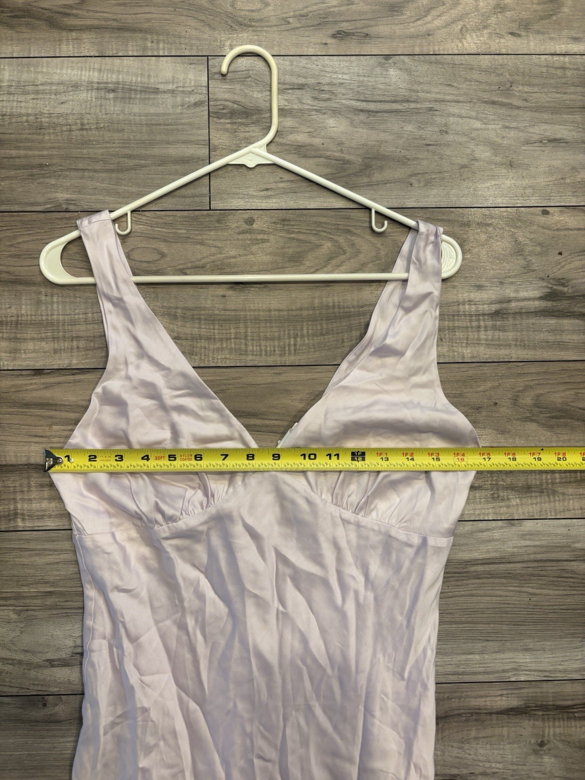 Victoria’s Secret PINK Satin Mini Slip Dress Sz S Lavender Ruffles Side Zip NWT