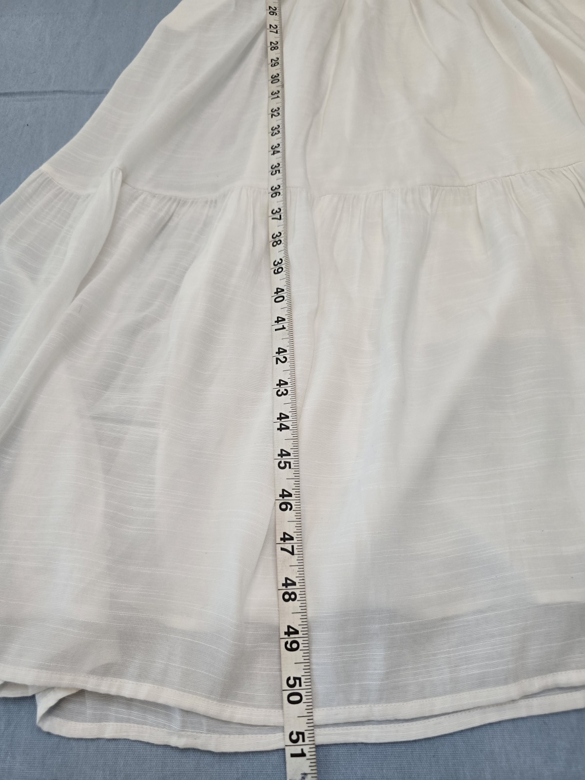 Banana Republic Open-Back Midi Dress White Snow Day sz small Whit Pockets