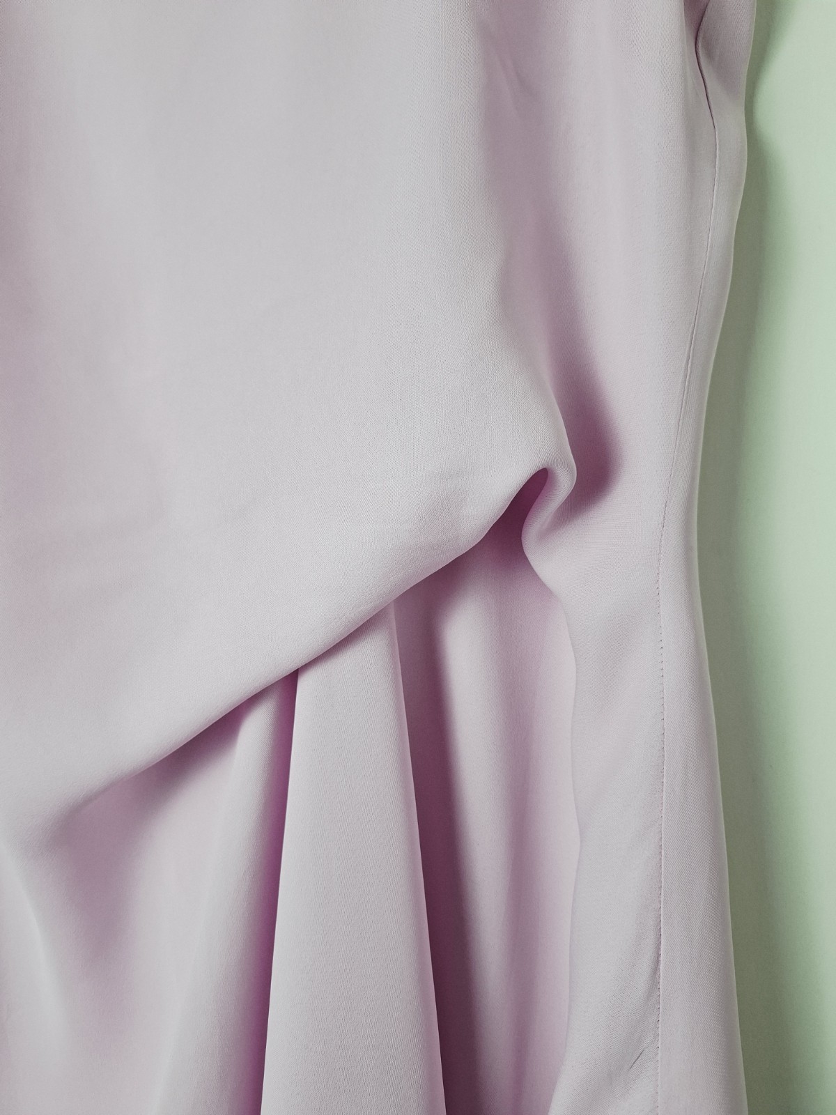 Reiss Elina Draped Tuck Mini Dress, Pale Pink – Size 10