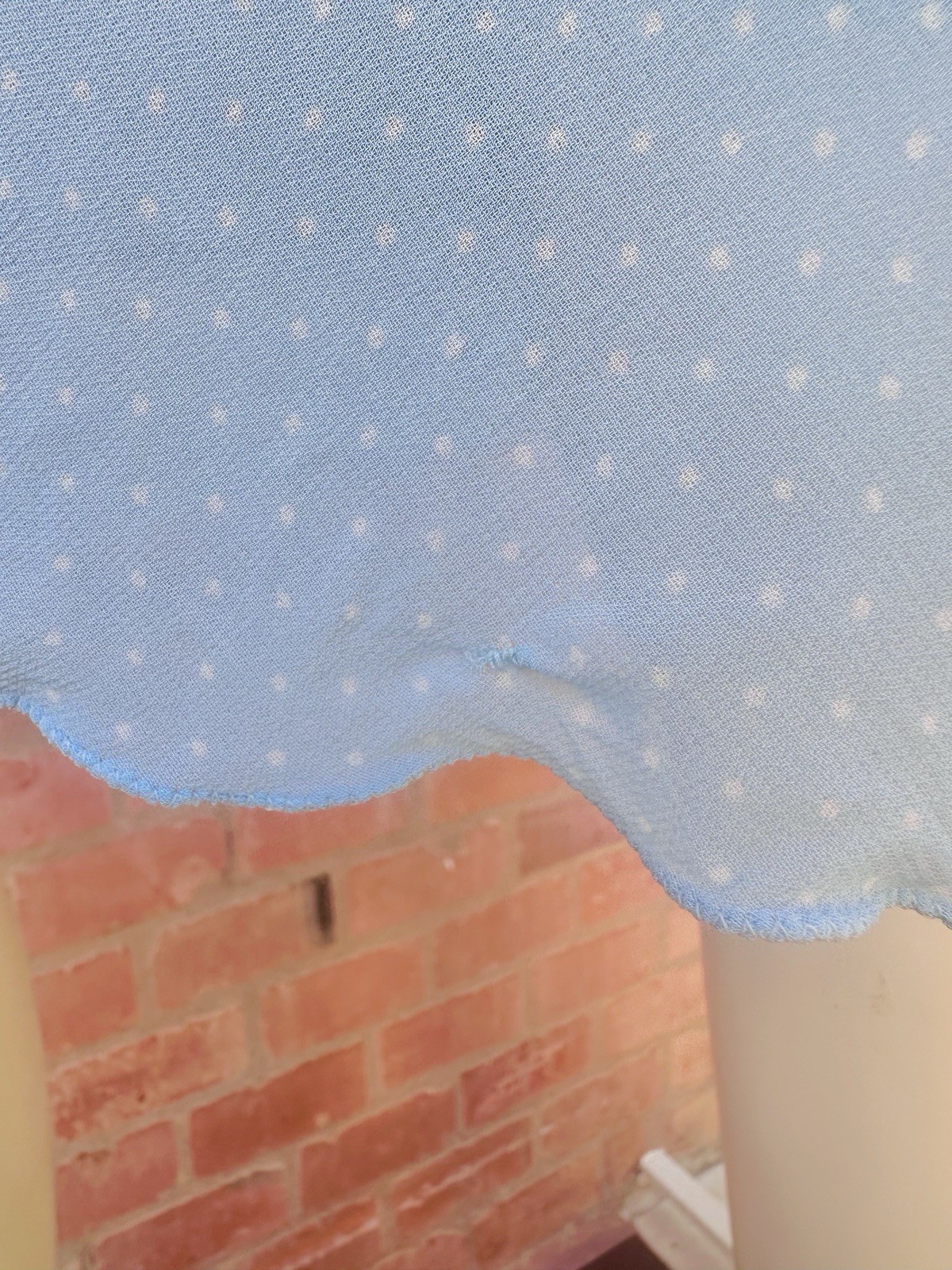Vintage 2000s BluGirl Blumarine Blue Polka Dot Rayon Slip Dress I40 Y2K Gem💎