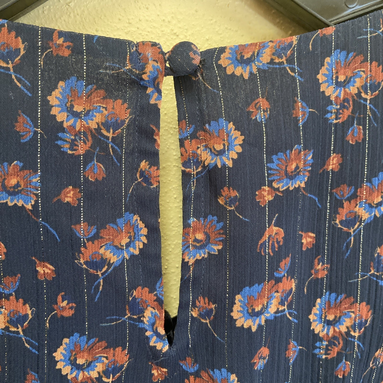 COACH 1941 Floral Print Metallic Silk/Velvet Size 0