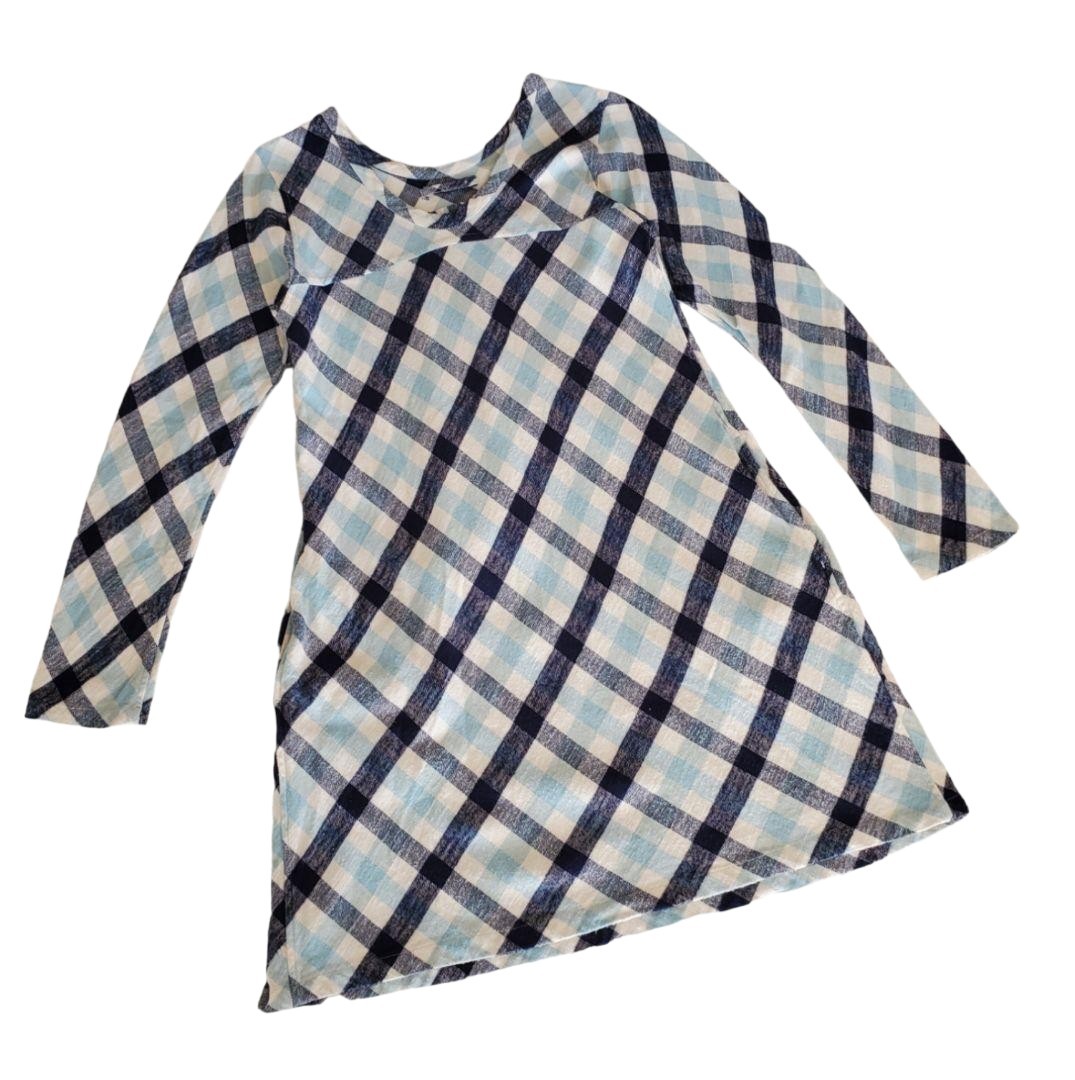Plaid Pattern 45rpm Cotton Long Sleeve Knee-Length Dress Japan