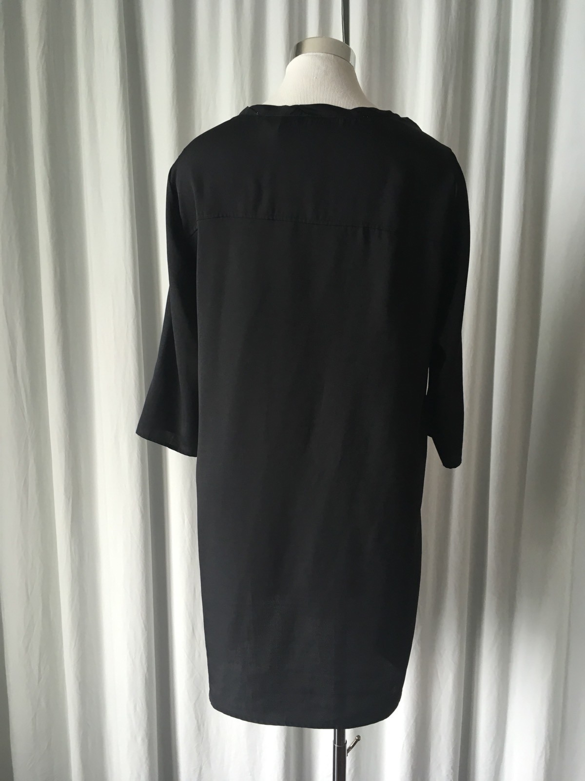 Mango Basic Black Shift Dress Usa 10