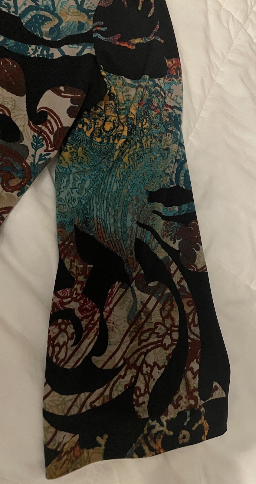 Calvin Klein Dress Multi Funky Below The Knee Size Medium Used Good Condition