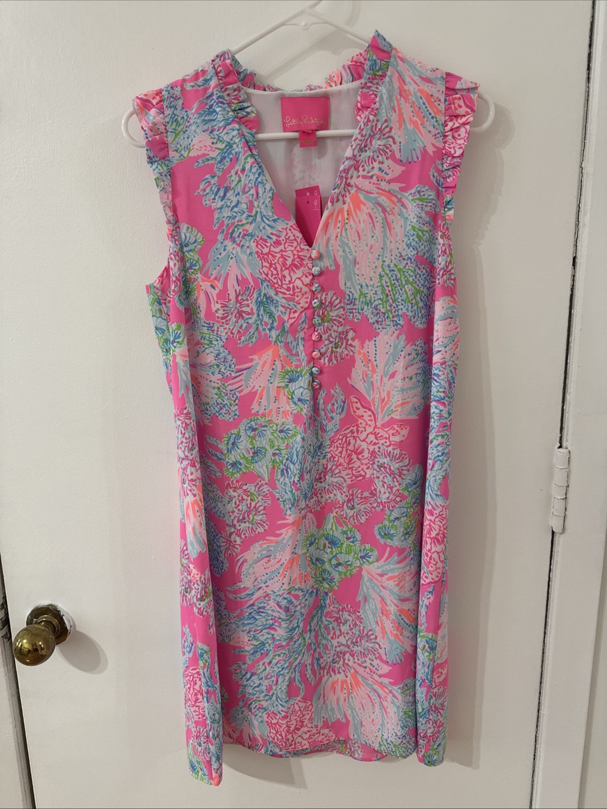Lilly Pulitzer Callie Shift Prosecco Pink Dress New