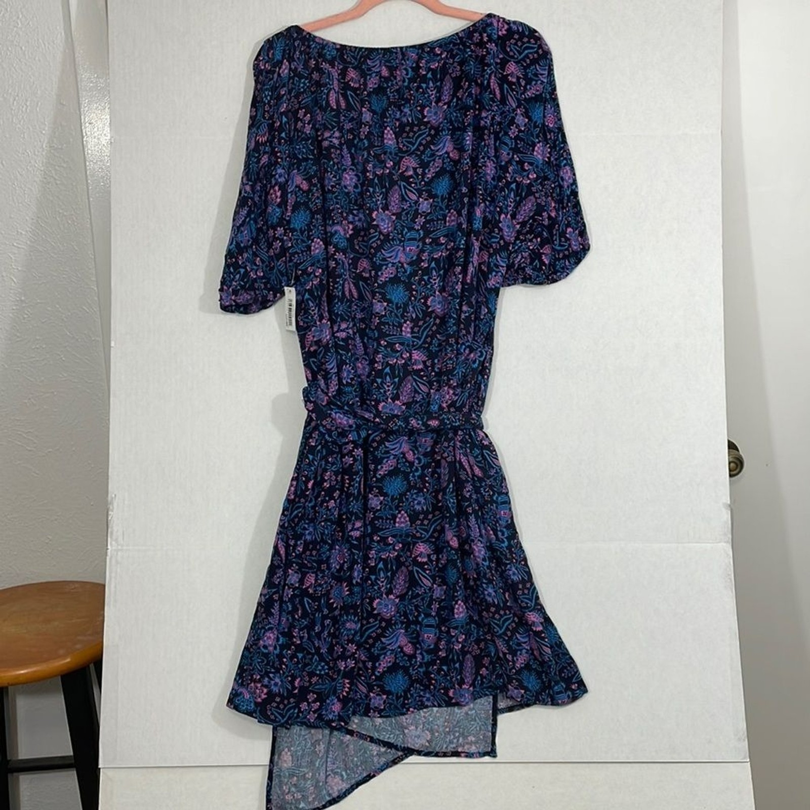 Goodthreads Wrap Dress with Pockets NWT Viscose, Multicolor Floral, XL