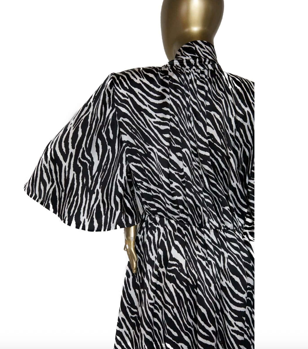 Magda Butrym Zebra Print Midi Dress