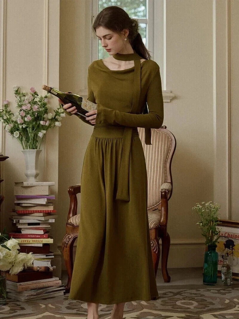 Alice Elegant Romantic Waist Knitted Size Large