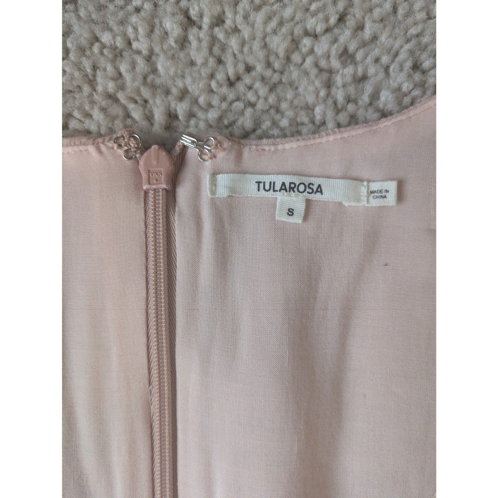 Tularosa Revolve Ryland Pink Long Sleeve Mini Dress Sz S